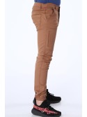 Pantaloni caramel baieti cu benzi elastice NDZ105 - Magazin online - Boutique